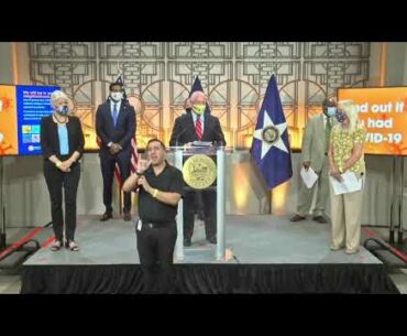 Mayor Turner, Dr. Persse Give Covid-19 Update, Talk About Antibody Testing In Houston  9/2/2020