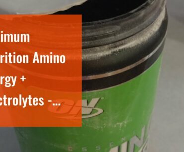 Optimum Nutrition Amino Energy + Electrolytes - Pre Workout, BCAAs, Amino Acids, Keto Friendly,...