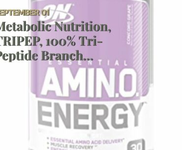 Metabolic Nutrition, TRIPEP, 100% Tri-Peptide Branch Chain Amino Acid, BCAA Powder, Pre Intra P...
