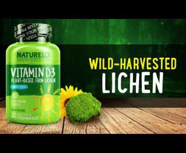 NATURELO Vitamin D - 2500 IU - Plant Based - from Lichen - Best Natural D3 Supplement for Im Reviews