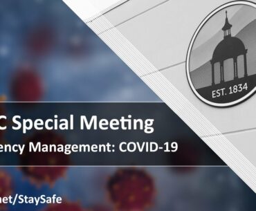 BOCC Special Meeting: Emergency Management for COVID-19 - 09.03.20