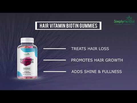 Simply Herbal Hair MultiVitamin Biotin Gummies with Biotin Health Supplement