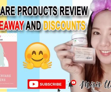 SKINCARE PRODUCTS REVIEW + GIVEAWAY AND DISCOUNTS | BEAUTY CLINIC | 4 STEP SKINCARE ROUTINE