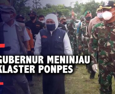 Gubernur Khofifah Meninjau Penanganan Covid-19 di Ponpes Darussalam Blokagung