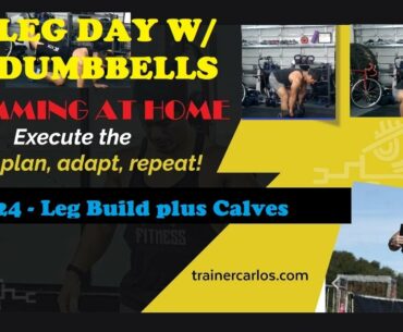 Leg Day with Dumbbells and Jump Ropes Ep. 24 | Build Legs and Calves