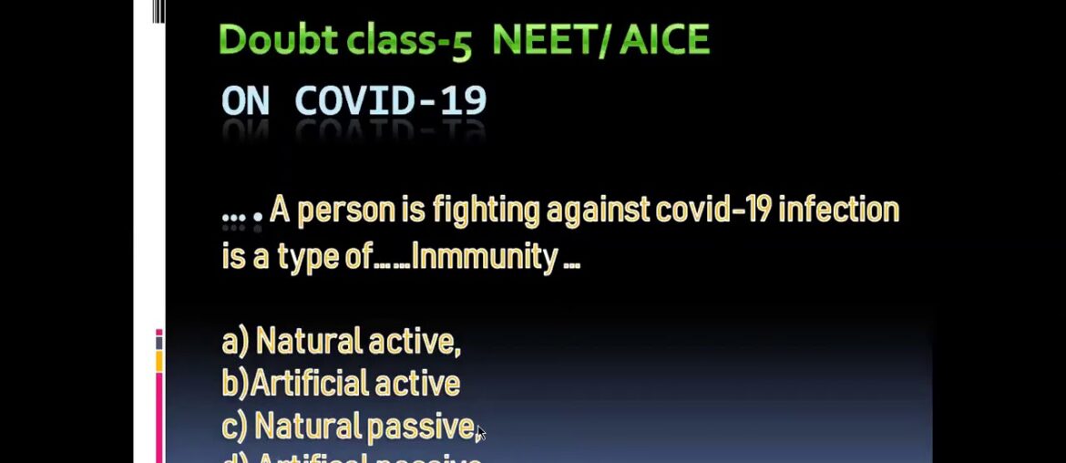 Covid 19 Immune Response./ Doubt class-5/ NEET/AICE