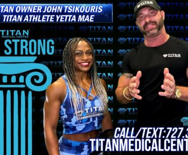 Titan Medical sponsored bodybuilder Yetta Mae stops by to talk to John about upcoming competitions!