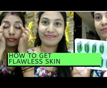 How to get flawless skin with vitamin e capsule.