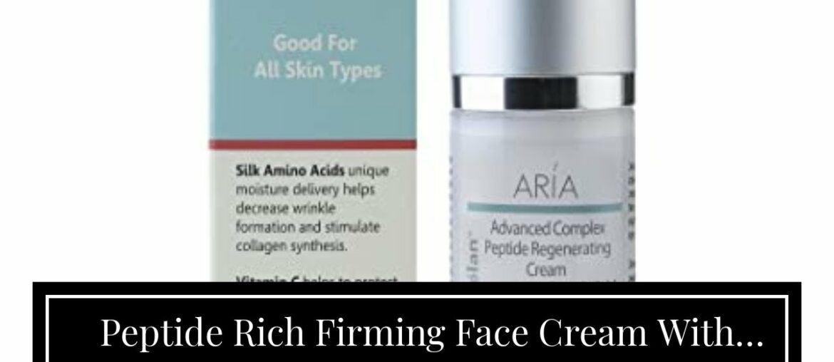 Peptide Rich Firming Face Cream With Hyaluronic Acid and Vitamin C - Anti Aging Moisturizer Fir...