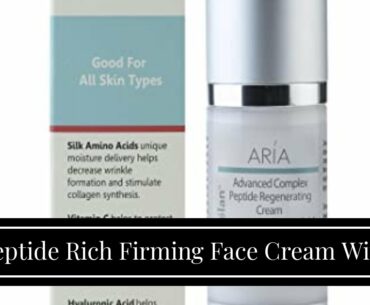 Peptide Rich Firming Face Cream With Hyaluronic Acid and Vitamin C - Anti Aging Moisturizer Fir...