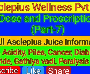 Dose and Priscription (Part-7) | All Asclepius Juice Information | Product Benefits