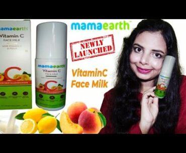 *New* Mamaearth Vitamin C Face Milk Review | Mamaearth vitamin C and peach face milk moisturizer |