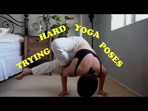 TRYING HARD YOGA POSES (2 month yoga progress)