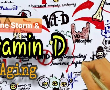 vitamin D deficiency & aging & cytokine storm -part 3 | cytokine release syndrome