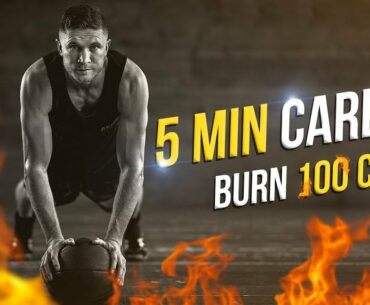 Intense 5 minute boxing cardio will make you burn up to 100 calories