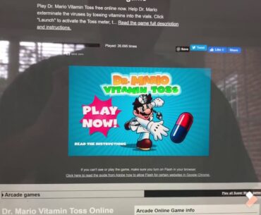 Dr. Mario Vitamin Toss (Flash Game) Gameplay (FilmoraGo)