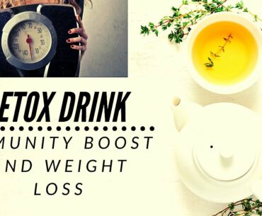 Detox Drink for weight loss and immunity boost. ginger & cumin seed. lemon & honey. Without sugar