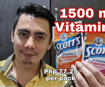 SCOTT'S VITAMIN C (ASCORBIC ACID) 1500 MG PASTELS BY GLAXOSMITHKLINE FOR SKIN & IMMUNITY REVIEW