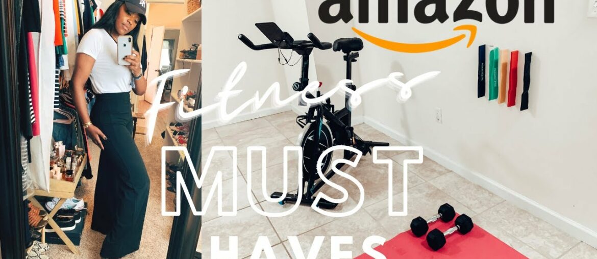 MY HOME GYM TOUR! AMAZON AFFORDABLE GYM EQUIPMENT | FITNESS FAVORITES & MUST HAVES | Ashley's Avenue