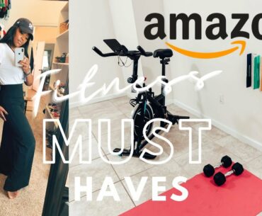 MY HOME GYM TOUR! AMAZON AFFORDABLE GYM EQUIPMENT | FITNESS FAVORITES & MUST HAVES | Ashley's Avenue