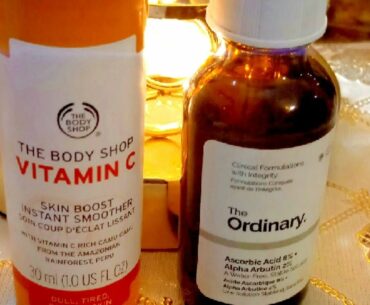 Honest Review of :The Body Shop vitamin C Serum instant booster:The ordinary Ascorbic acid8%