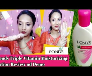 Ponds Triple Vitamin Moisturizing Lotion Review nd Demo/All IN ONE with ekta