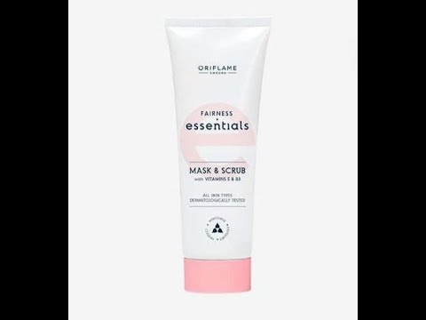 Fairness essentials mask and scrub || beauty by sweden || oriflame