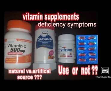 VITAMIN SUPPLEMENTS||Evion ,Vitrum,Cecon,CalconD||Myth Vs.Reality||VIT A,B12,D,C EDeficiency Symtoms