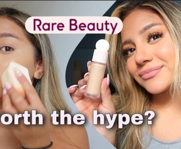 TRYING RARE BEAUTY BY SELENA GOMEZ! My HONEST first Impressions, Review + Wear Test | Dani3lah