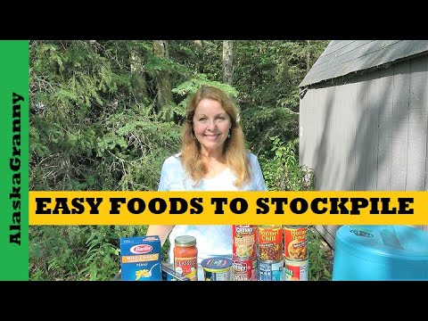 Easy Foods To Stockpile - Short Long Term Food Storage Hunt and Gather