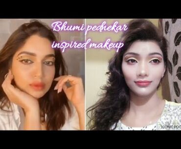 Bhumi pednekar inspired makeup look || bhumi pednekar Instagram makeup look || GRWM || ICONIC POOJA