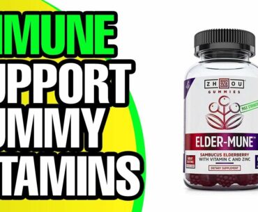 Elder-Mune Sambucus Elderberry Gummies - Antioxidant Flavonoids, Immune Support Gummy Vita