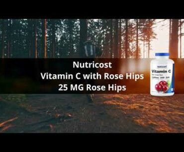 Nutricost Vitamin C with Rose Hips 1025mg, 240 Capsules (3 Bottles) - Premium Non-GMO, Glute Reviews