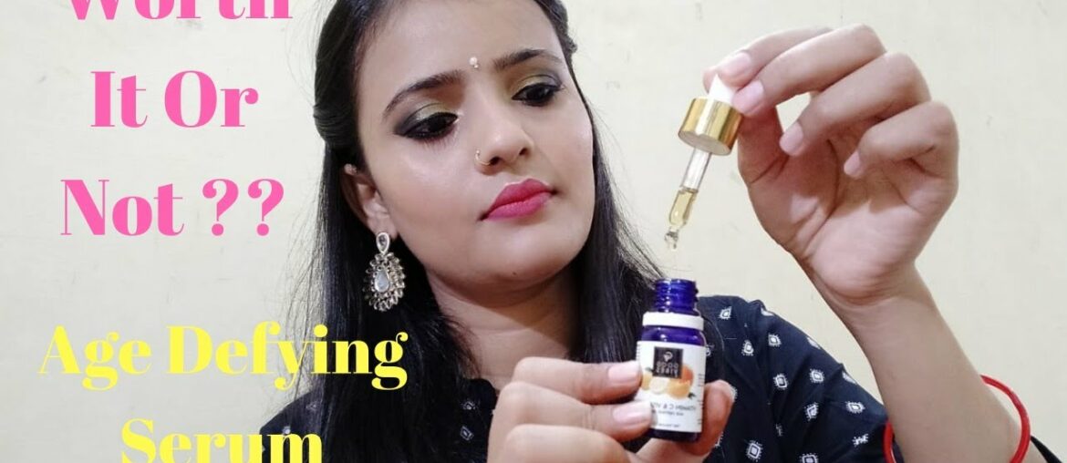 Good Vibes Age Defying Vitamin c & Vitamin E serum Review  l Tiny Makeup Update