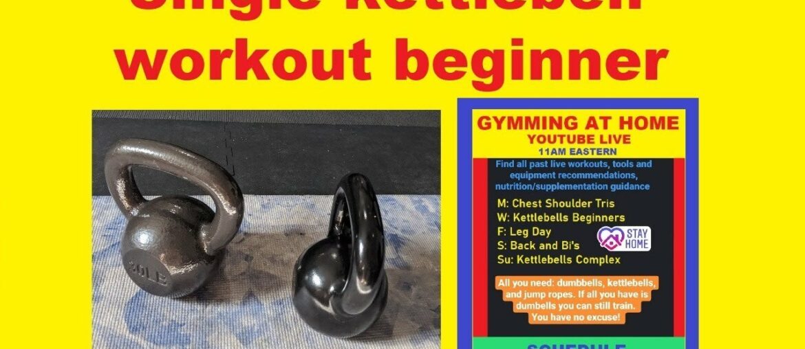 Single kettlebell workout for beginners - Ep. 18 | Full body with Jump Ropes