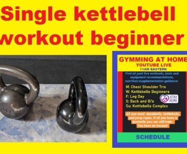 Single kettlebell workout for beginners - Ep. 18 | Full body with Jump Ropes