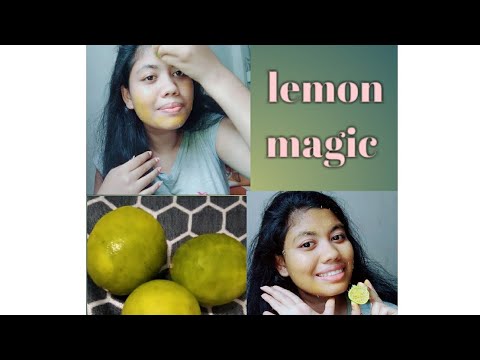 || Lemon magic   ||   without Vitamin C capsule...  how to apply Vitamin C above the face. ||