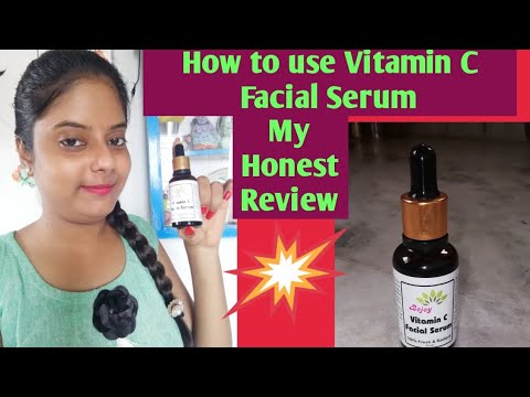 How to use vitamin c facial serum|Benefits and uses of vitamin c|my honest reviewfor brightning skin