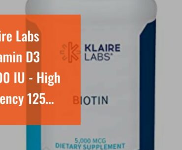Klaire Labs Vitamin D3 5000 IU - High Potency 125 Micrograms, Hypoallergenic Bone & Immune Supp...