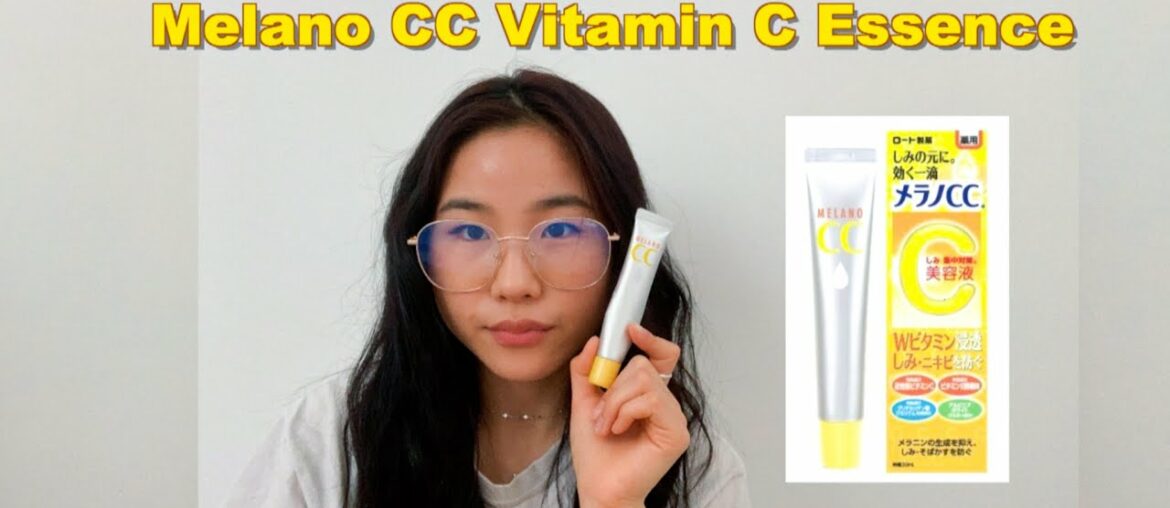 Trying Melano CC Vitamin C Essence for one week// Fading dark spots? Results? brighter skin?