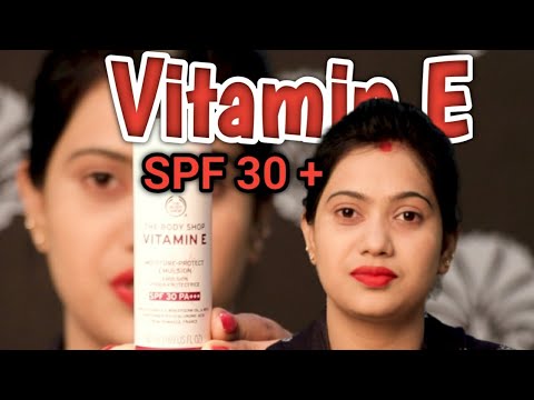 Body Shop's Vitamin E moisture- proction Emulsion SPF 30+  Review-Hindi | Beauty Blast