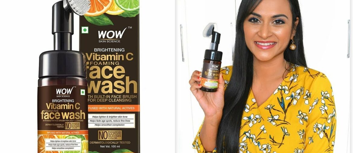 Wow Vitamin C Brightening Face Wash Tamil Review & Demo | CheezzMakeup