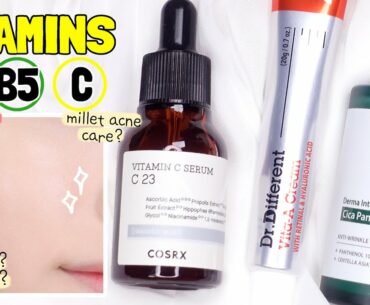 [Revised] What effects do Vitamins have on the skin? Introducing Vitamin A, Vitamin B5 and Vitamin C