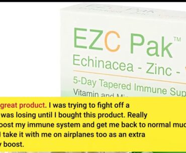 Best Reviewed! EZC Pak 5-Day Immune System Booster for Cold and Flu Relief (Pack of 2) - Echina...