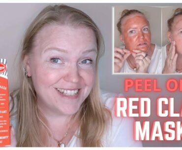Peel off mask review / First aid beauty / Red clay peel off mask
