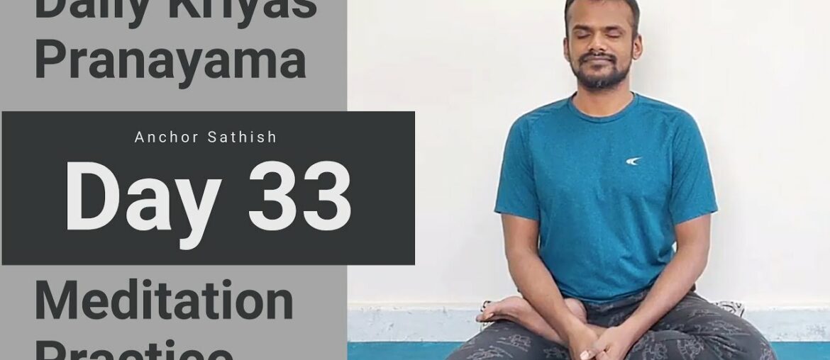 Daily Pranayama & Meditation Class @5.30Pm | Day 33 | Corona | Covid19 | happy Omyoga