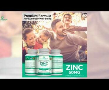 Premium Zinc Oxide/Citrate Supplement by PurePremium Supplements [100 Tablets, 50mg] | Suppo Reviews