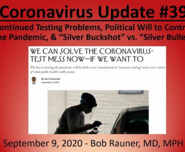 2020 Sept 9 Coronavirus Community Update v39 Recording