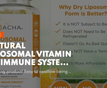 Natural Liposomal Vitamin C - Immune System & Collagen Booster, High Absorption Fat Soluble VIT...