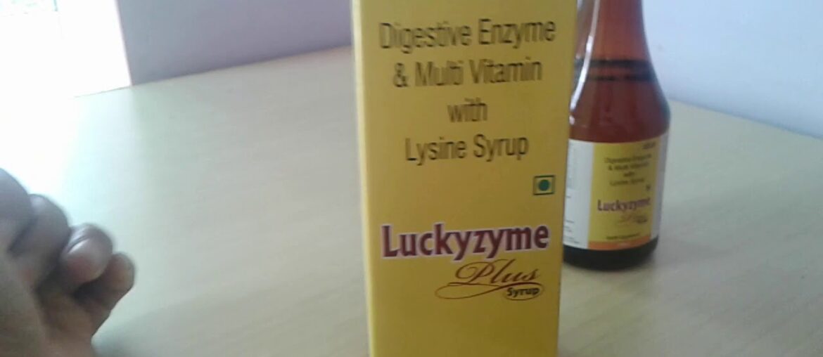 Luckyzyme syrup ke fayde & review in hindi : Digestive Enzyme & Multivitamin With Lysine Syrup